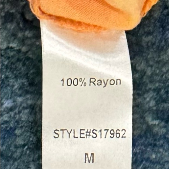 Mustard Seed Y2K Bohemian Shirt Festival Tie-Dye Flowy Beachy Vacation Top Med - Picture 9 of 9